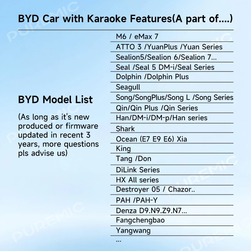 BYD Official factory Car Microphone With Receiver, For Huawei Vision, Xiaomi TV also, Original sale.