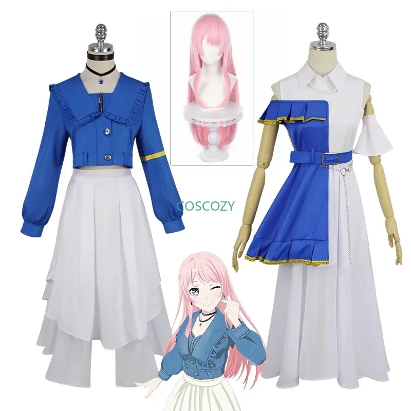 

2025 New Anime BanG Dream MyGO Anon Chihaya Cosplay Top Skirt Full Set Uniform Xmas Carnival Party Costume for W