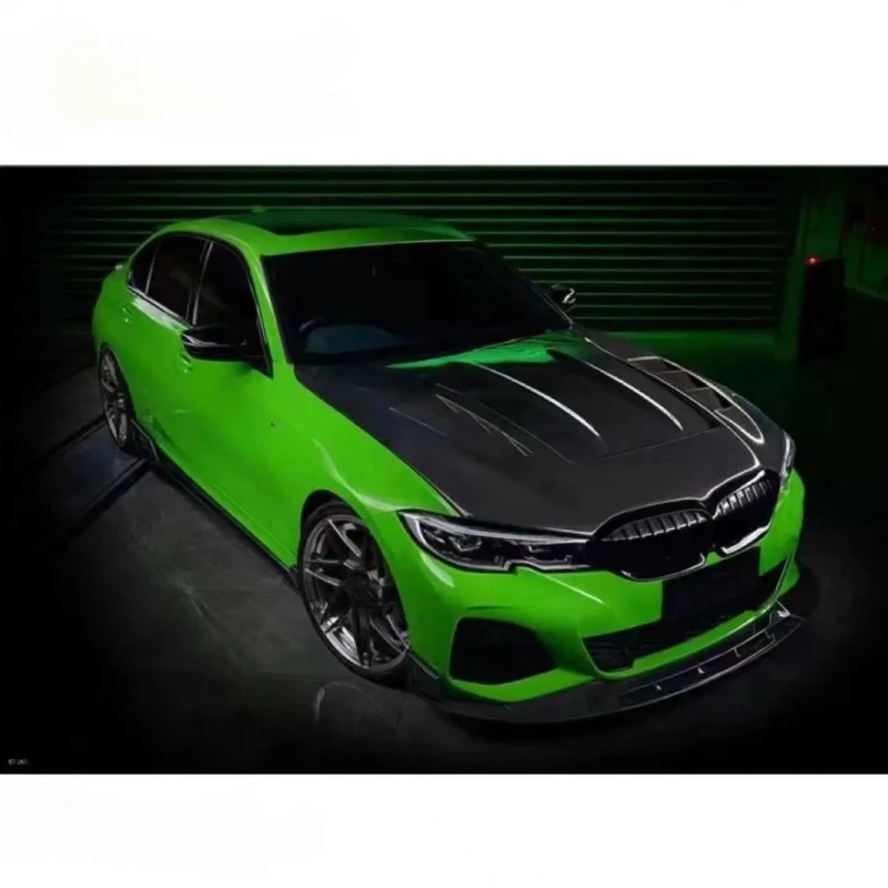 MRD Style Real Carbon Fiber Engine Hood Bonnet Lightweight Panel Fit G20 G28 Sedan Exterior Mod Parts