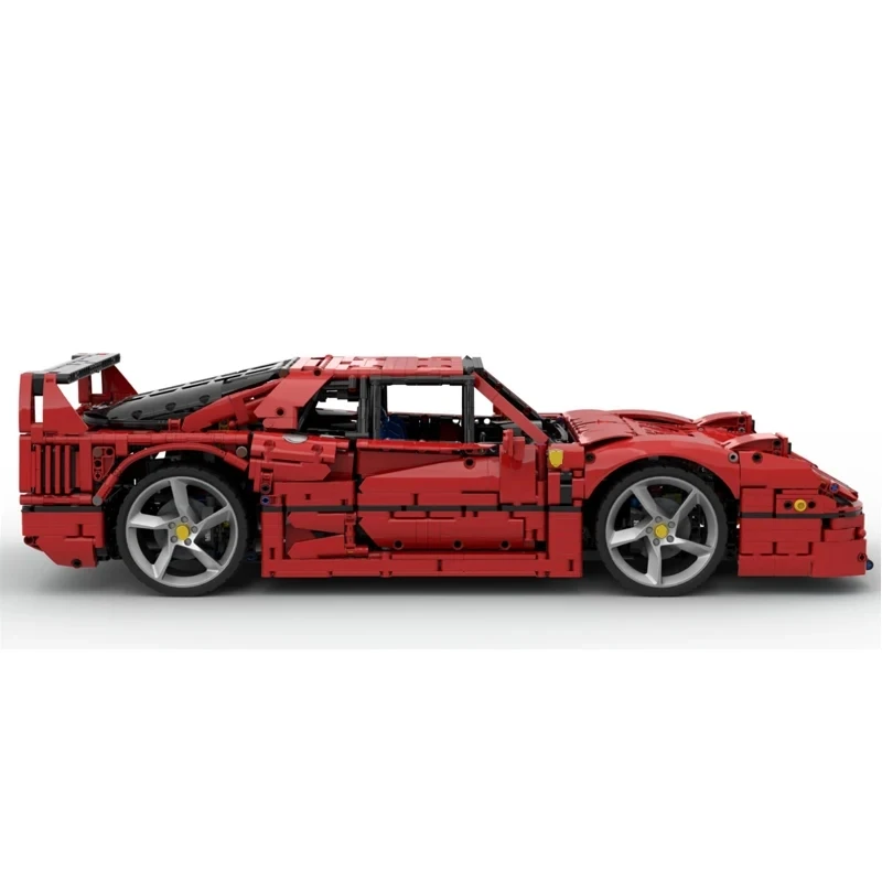 MOC- 140404  Technical Red Super Sprots Car Model Building Block Brick DIY Puzzle Toys Assembly Birthday Christmas Gift For Kids