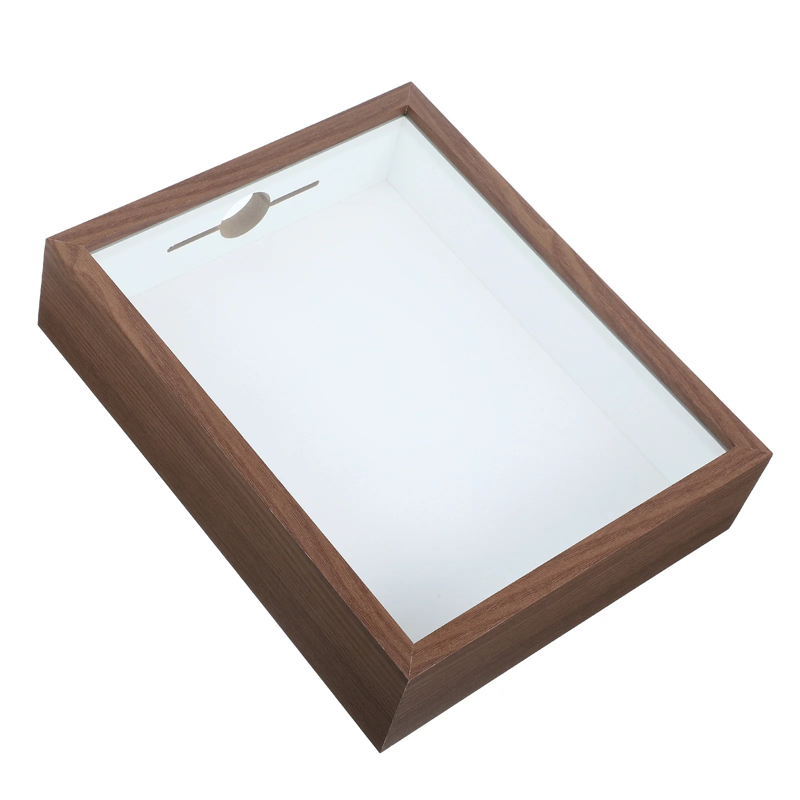 

Bottle Box Decorative Case for Travel Tickets Recipe Card Holder Brown Compact Lightweight Storage Display Box