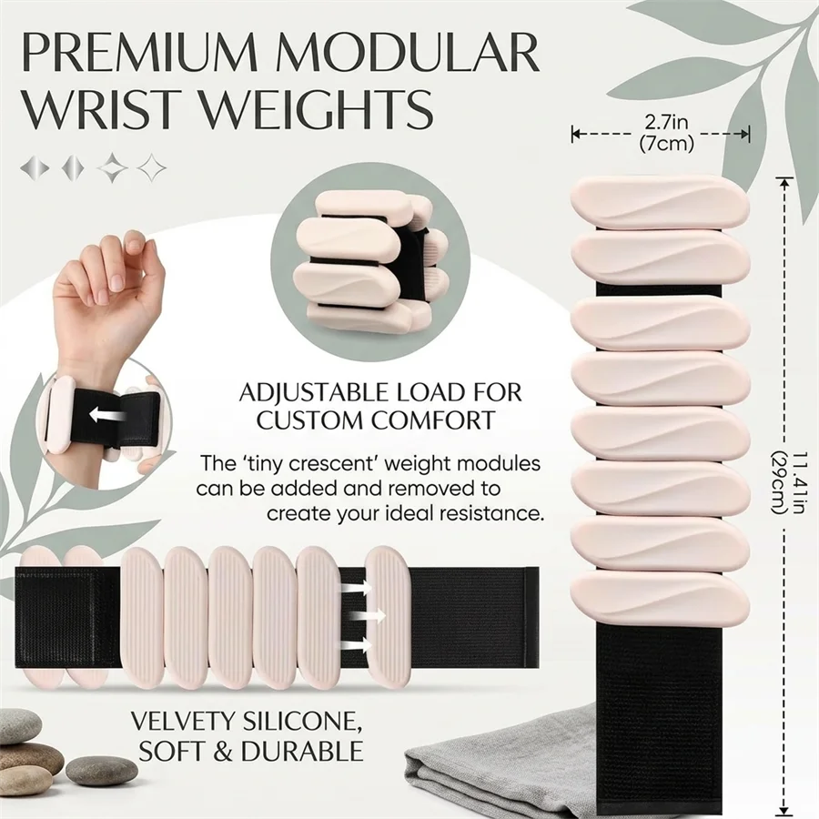 탈부착 가능한 가중 손목 발목 밴드, 조절 가능한 실리 - Yoga Sandbag Weight 리뷰 및 가격