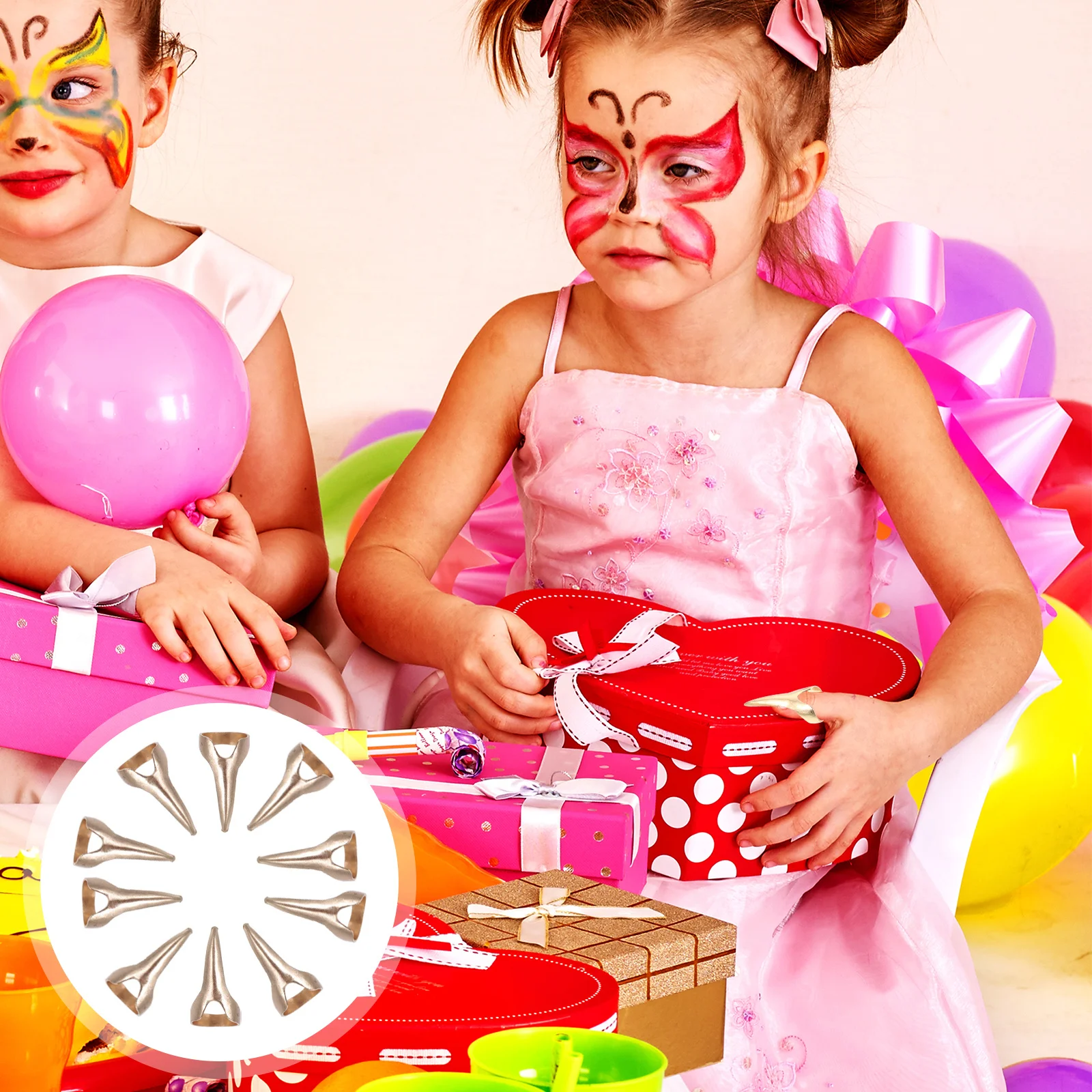 

10pcs Finger Nail Ring Alloy Rings For Halloween Party Costume Punk Style Cosplay Decorative Finger Ring Rings