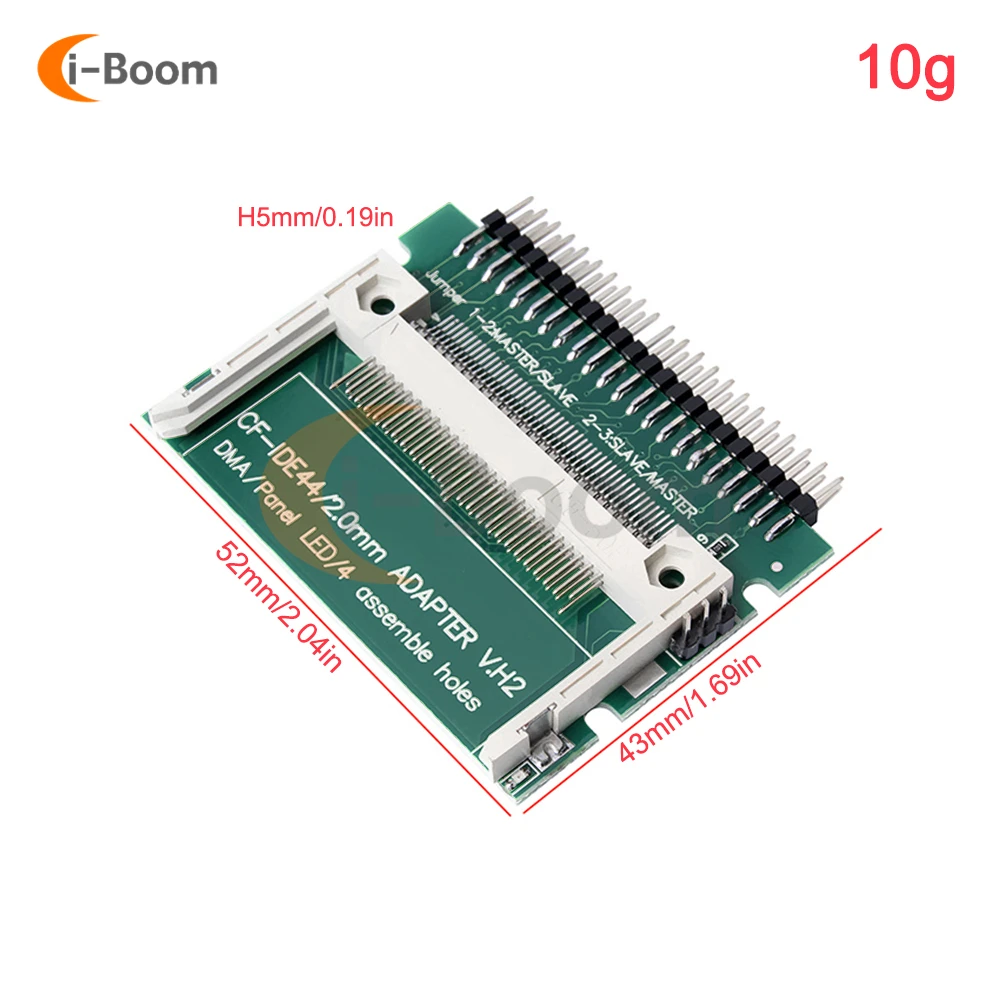 Compact Flash CF Card To IDE 44Pin 2.0mm Adapter Male 2.5 Inch HDD Bootable Adapter Converter