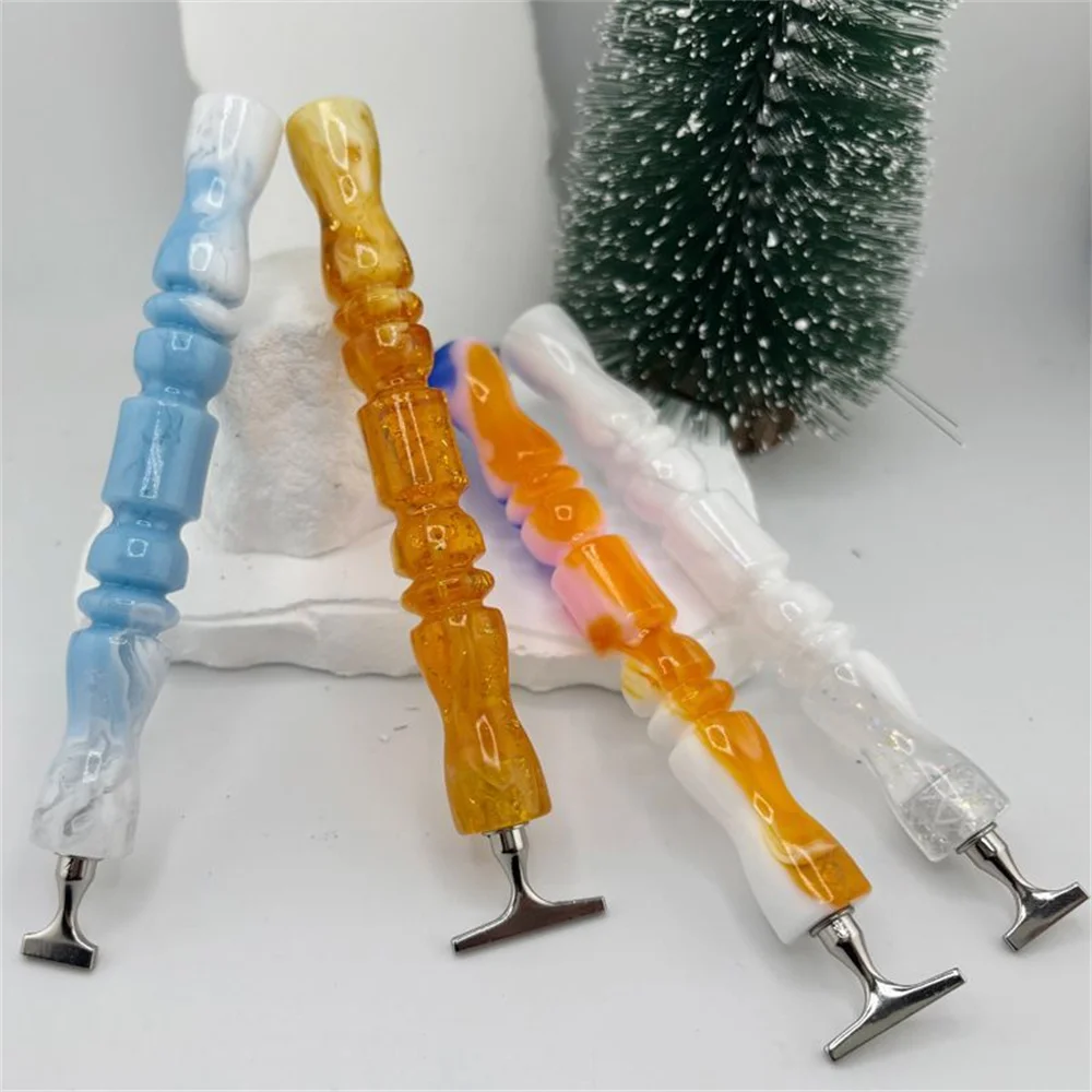 

Новая ручка для алмазной мозаики в форме римской колонны, эргономичная, из смолы, для 5D алмазного искусства, рукоделия и нейл-арта