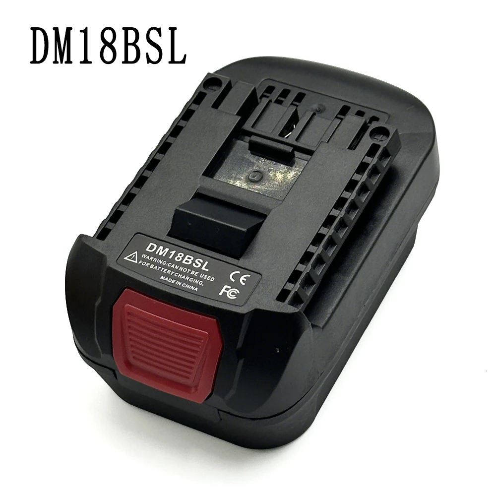 

Адаптер преобразователя аккумулятора DM18BSL для литий-ионного аккумулятора Milwaukee 18 В BPS18BSL, используемый для инструмента Bosch 18 В