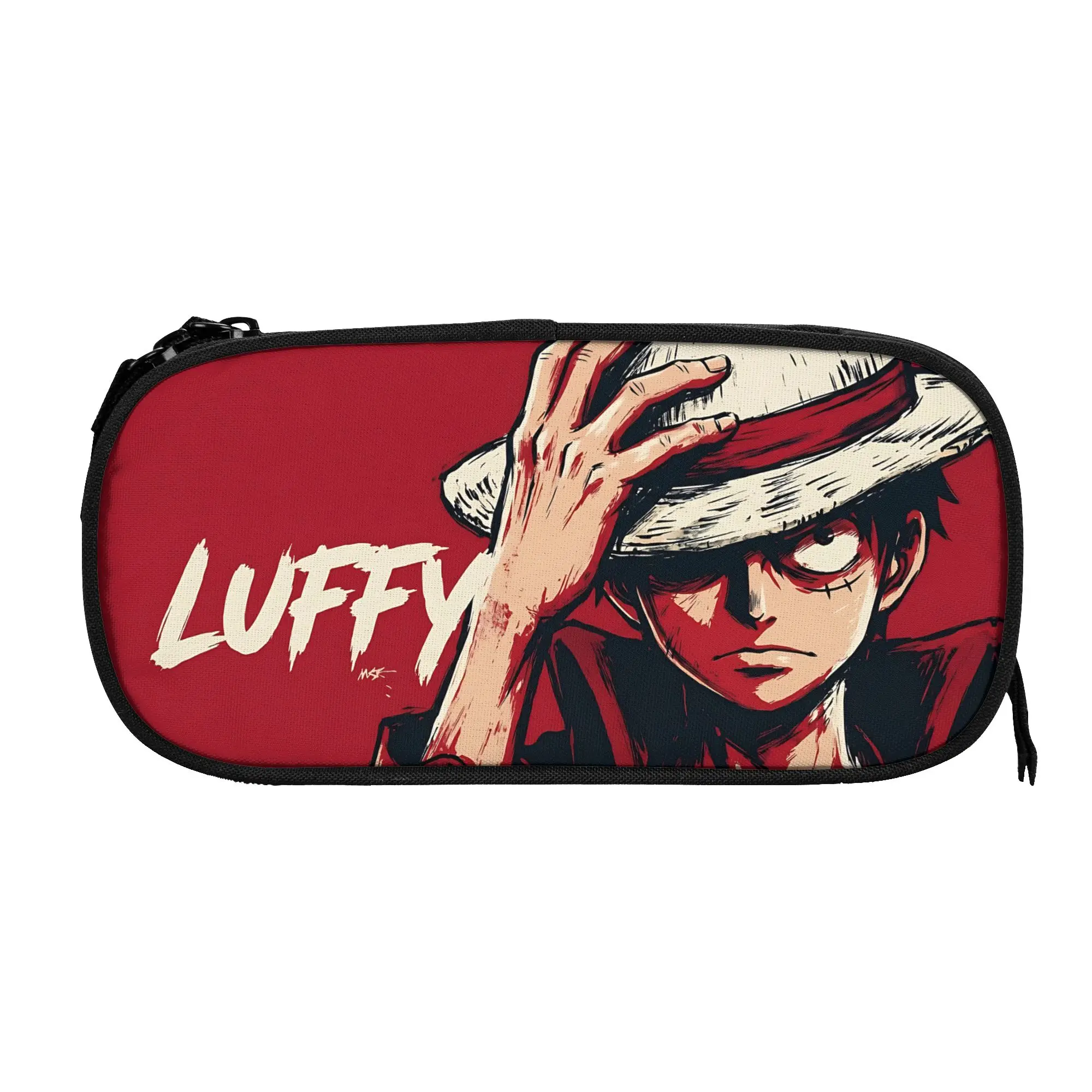 Custom Anime One piece Theme Large Capacity Bags for Child  School Pencil Bag for Boys Gilrs Kids