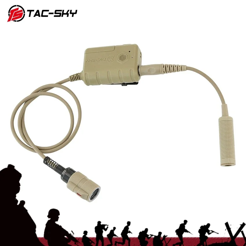 TAC-SKY Tactical Bluetooth Adapter 6-pin PTT with 7.00 Mm Plug Compatible with COMTAC/MSA/TCI Shooting Headsets for PRC148/152