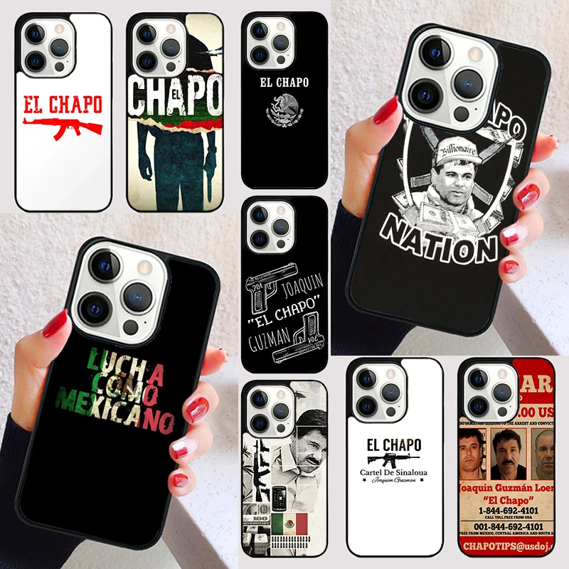 El Chapo cover For iPhone 15 16 13 12 11 14 Pro Max Mini Max SE 2020 7 8 6S Plus Phone Case