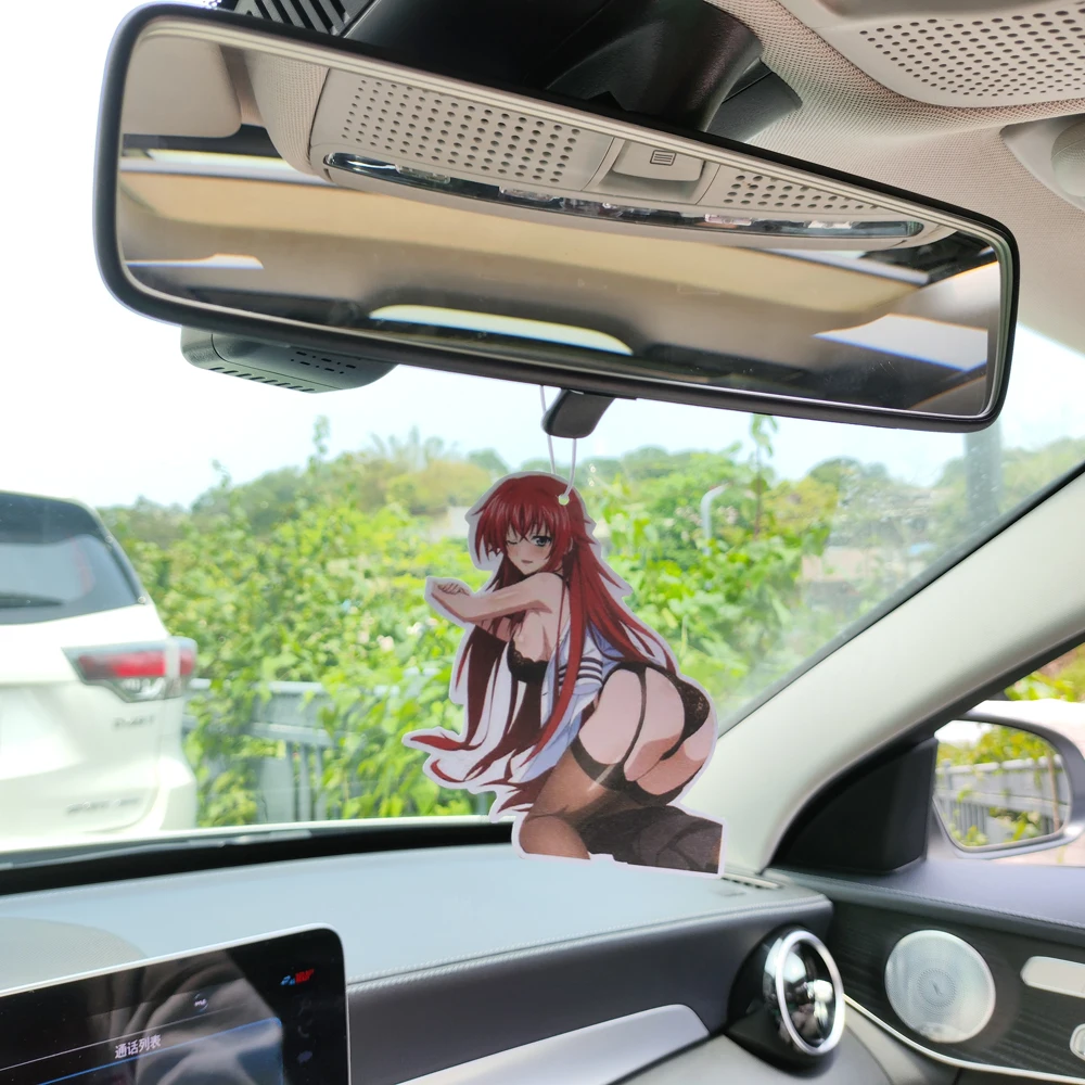 أحدث سيارة الهواء المعطر العطور JDM الديكور مرآة الرؤية الخلفية قلادة معلقة حلية JK أنيمي الفتيات الجنس سيدة اكسسوارات السيارات #6