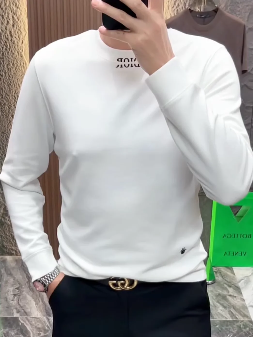 

Мужская толстовка с круглым вырезом, удобная, высококачественная, модная, универсальная, стильная, с ощущением роскоши, для осени и зимы