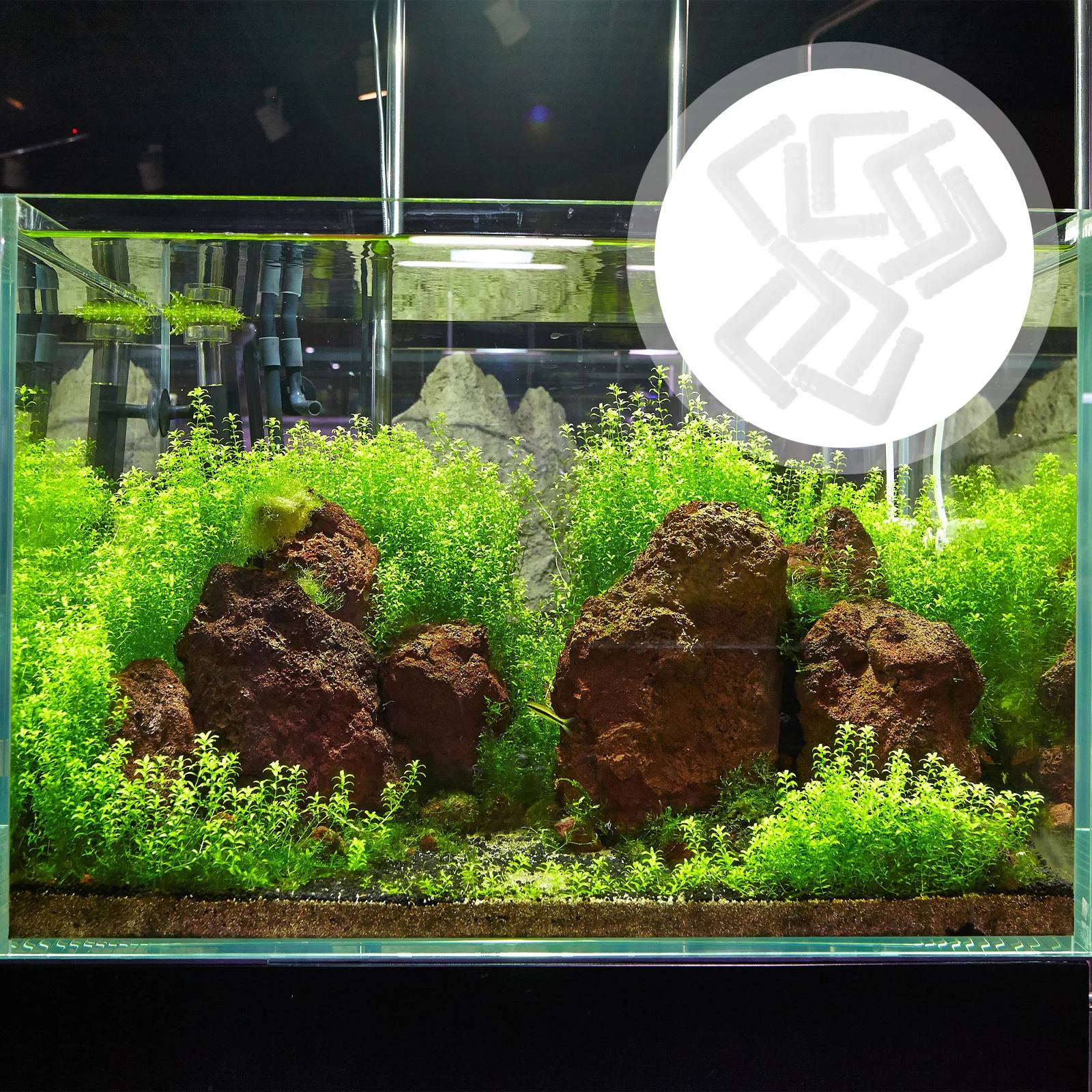 

10pcs 90 Degree Pp Elbow Compact Durable Pipe Connector For Water Gas Tube Home Hotel Garden Use Barbed Elbows Plastic Tubing