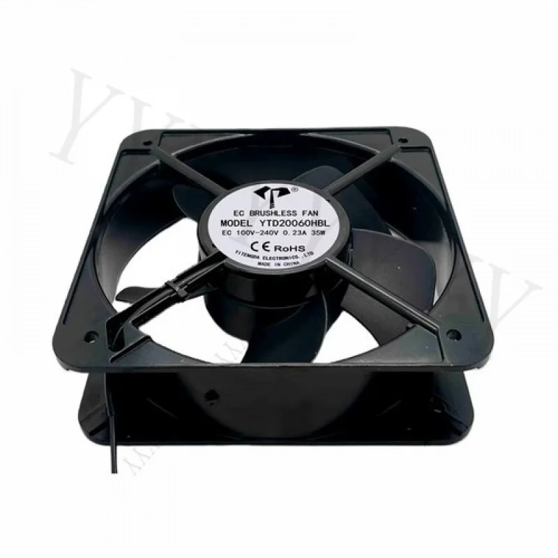 Y+ FOR 1PCS YTD20060HBL EC100V-240V 0.23A 35W 20CM 20060 Dual Ball Cooling Cabinet Fan