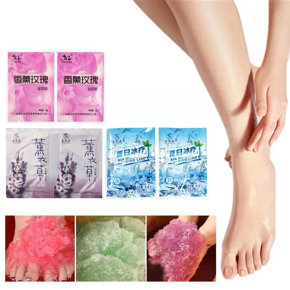 Rose Bubble Banho Em Pó, Banho De Pés De Lama De Cristal, Body Scruber, Cuidados Com A Pele, Esfoliação SPA Sal, T7I3, 60g