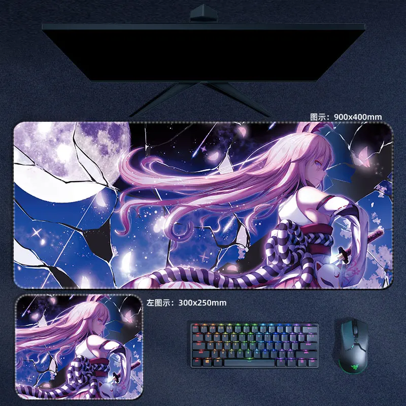 Honkai Impact 3rd Mousepad Elysia Mobius Yae Sakura Large Mouse Pad Computer Keyboard Padding Anime Gaming Accessories Desk Mat