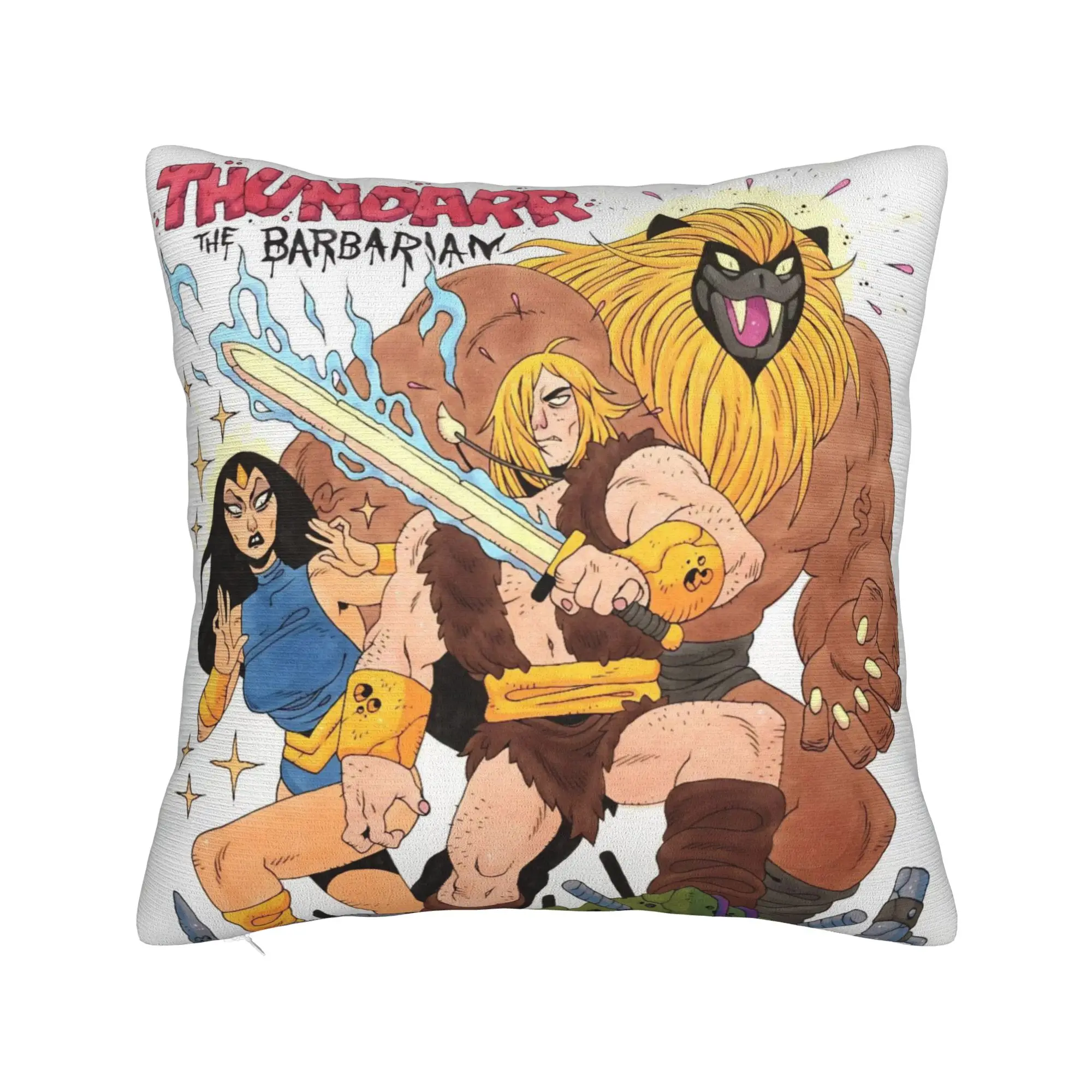 Decorative Pillow Cover Thundarr The Barbarian Merch Bedroom  Pillow Case Cover Square Style Multi Size