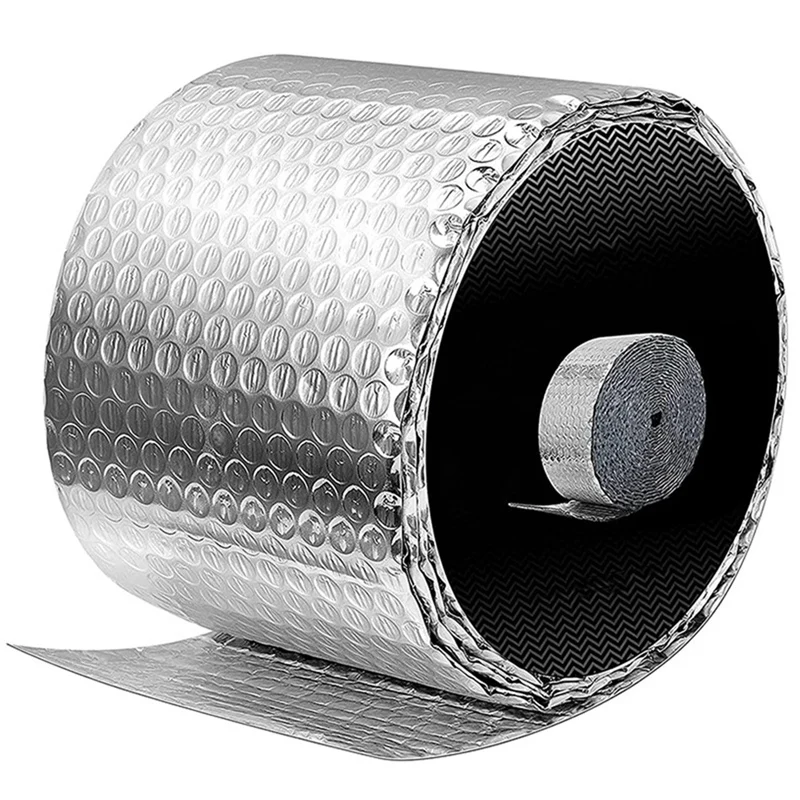 Silver Reflective Wrap Insulation Bubble Film Reflects Ultraviolet Rays And Heat Film For Require A Vapor Barrier