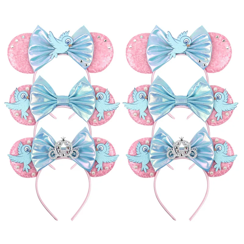 Cinderella Amusement Park Party Headband Shining Mickey Headband Children\'s Birthday Dress up Hair Accessories