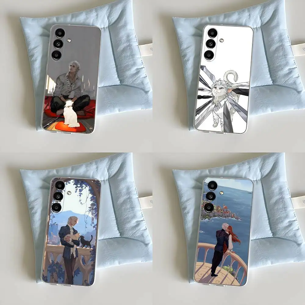 

B-Baldurs Gate 3 Astarion Phone Case For Samsung S30,23,21,22,20, FE lite,S10,9,8,7 PIus Note20ultra Transparent