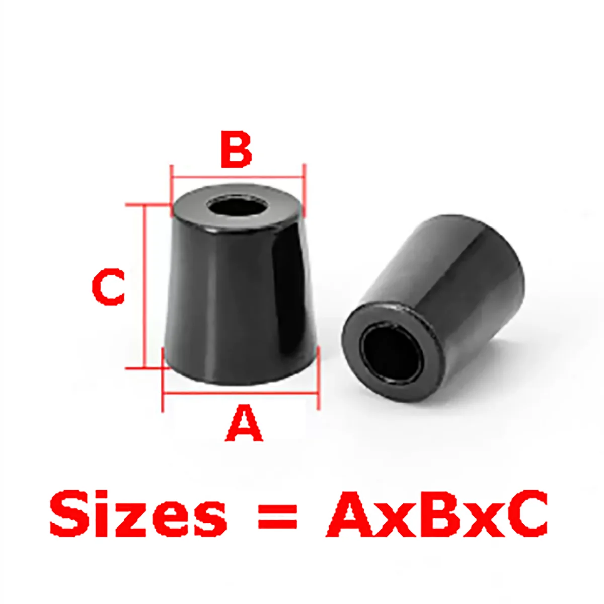 Black Rubber Feet Chair Floor Protector Non-slip Furniture Feet Sofa Table Leg Cover Cabinet Bottom Pads Funiture Accessories
