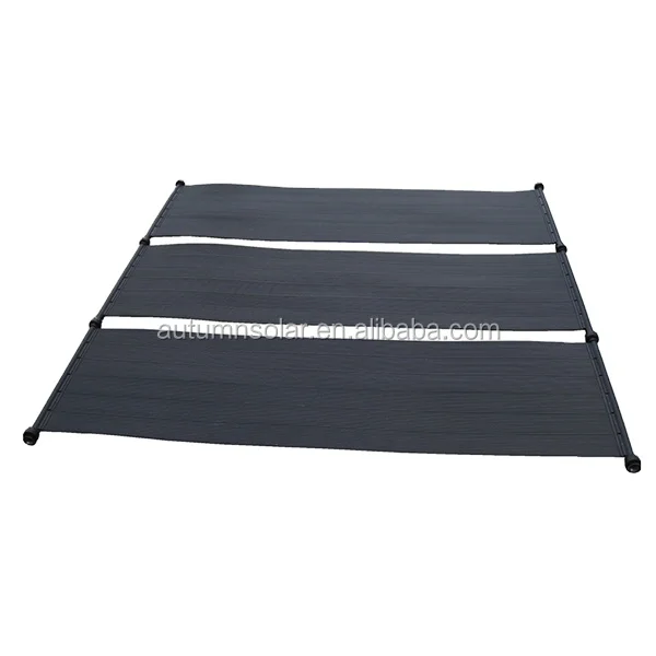 

Solar pool heating mat thermodynamic panels