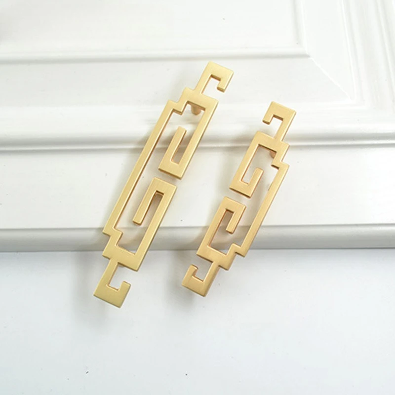 New Chinese-style cabinet and wardrobe door handles, square and simple, drawer door handles, cabinet door handles