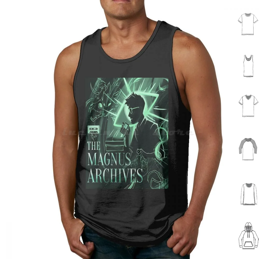 Camisetas sin mangas The Magnus Archives, de algodón estampado, Podcasts The Magnus Archives, The Magnus Archives Rusty Quill Tma Horror
