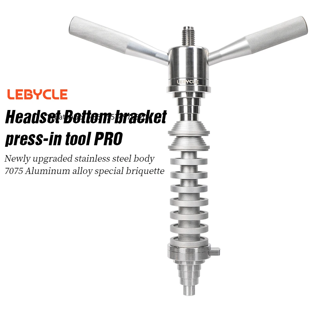 LEBYCLE MTB Road Bike Bearing Cup Press Bicycle Bottom Bracket BB Headset Cup Installation Tool Cycling Press-In Shop Tools