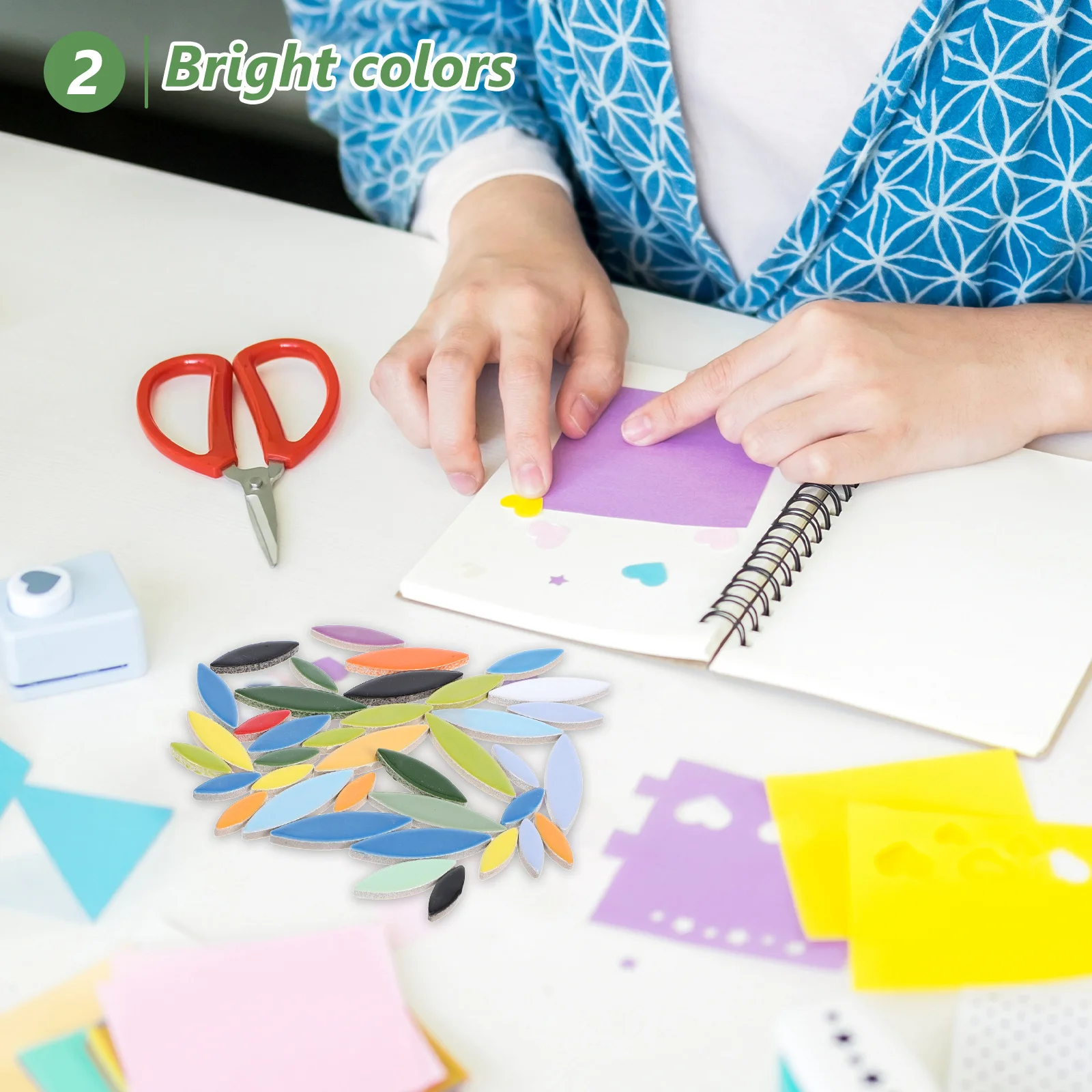 

Leaf Petal Ceramic Tiles Assorted Vibrant Colors for DIY Flower Mosaic Projects Ceramic Tiles for Crafts Petals