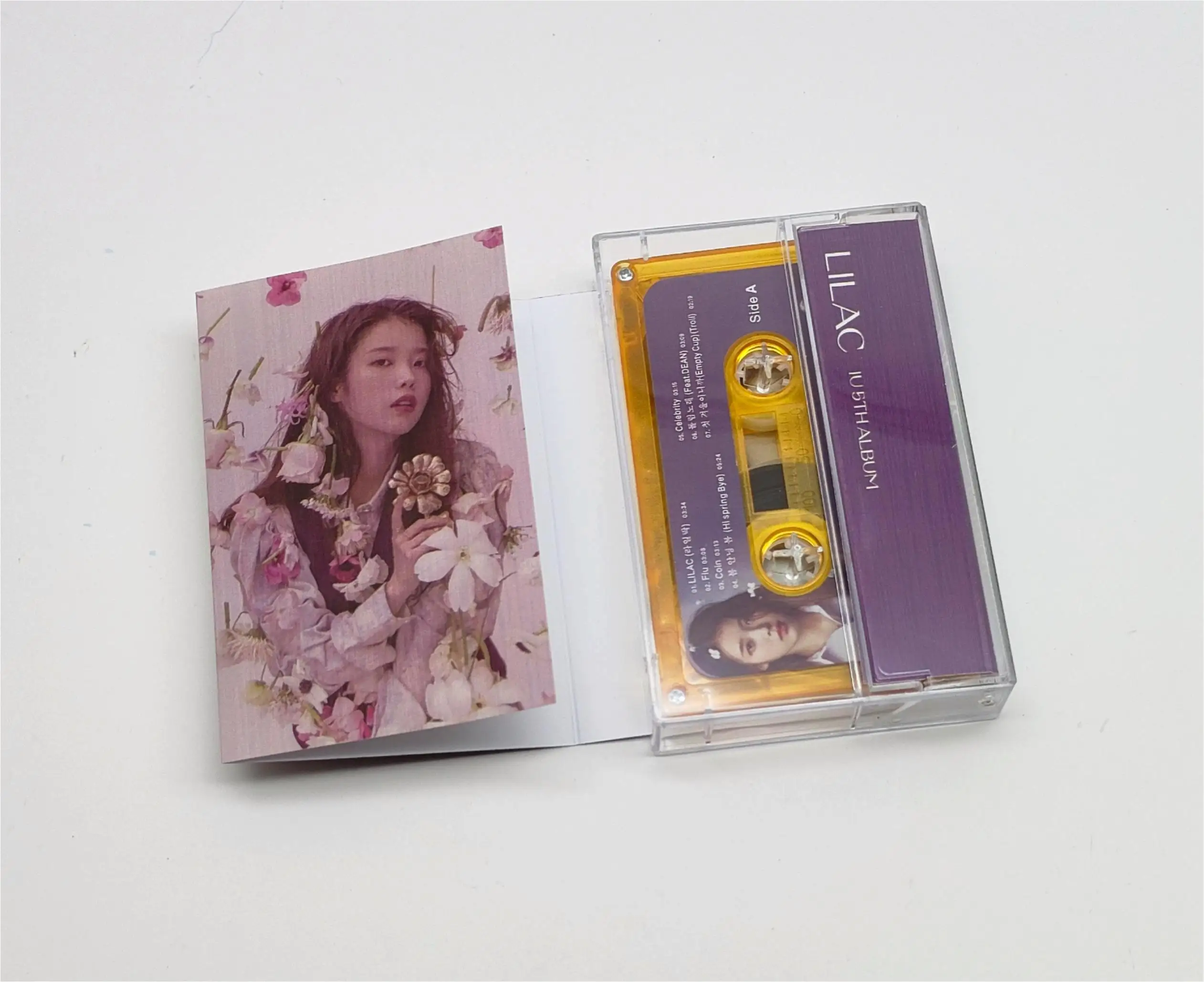New Lee Ji Eun IU Music Magnetic Tape lilac Album Cassettes