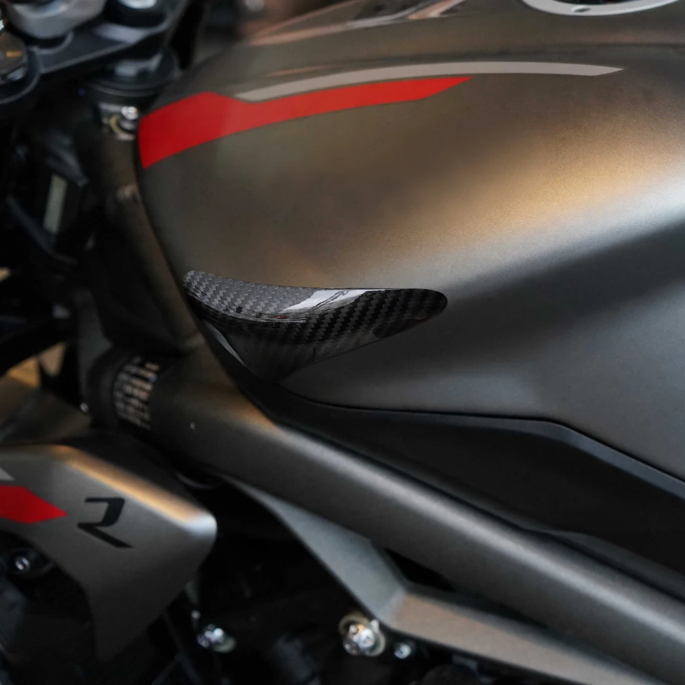 オートバイカーボンファイバー燃料タンクテール保護トリムトライアンフデイトナ-675r-2013-2016-ストリートトリプル-765-2017-2022