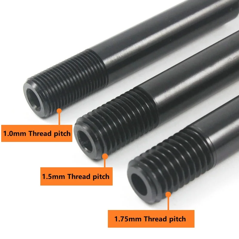 Bicycle Thru Axle Bike Quick Release Road Bike Hubs Tube Shaft Skewers Front Rear Axle 122/167/170/174/185mm M12 P1.75 P1.5 Axle