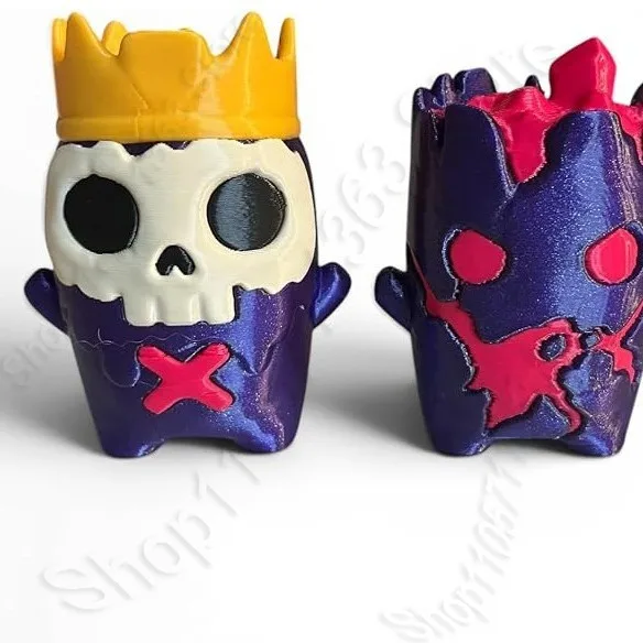 Cute 3D printed cartoon monster statue Kawaii mini alien statue desktop decoration collectible unique holiday birthday gift