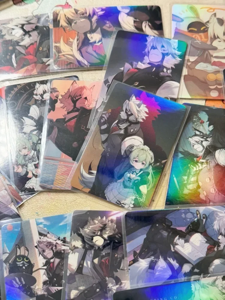 Zenless Zone Zero Von Lycaon Fury Decor Laser Lomo Card Photocard HD Double-sided Album Photo Card For Fans Collection Postcard