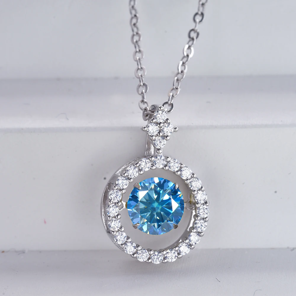 

JoyceJelly 1CT муассанитовое бриллиантовое ожерелье из стерлингового серебра S925, кулон в форме сердца, цепочка на ключицу, VVS, цвет D, 3EX огранка, круглая огранка