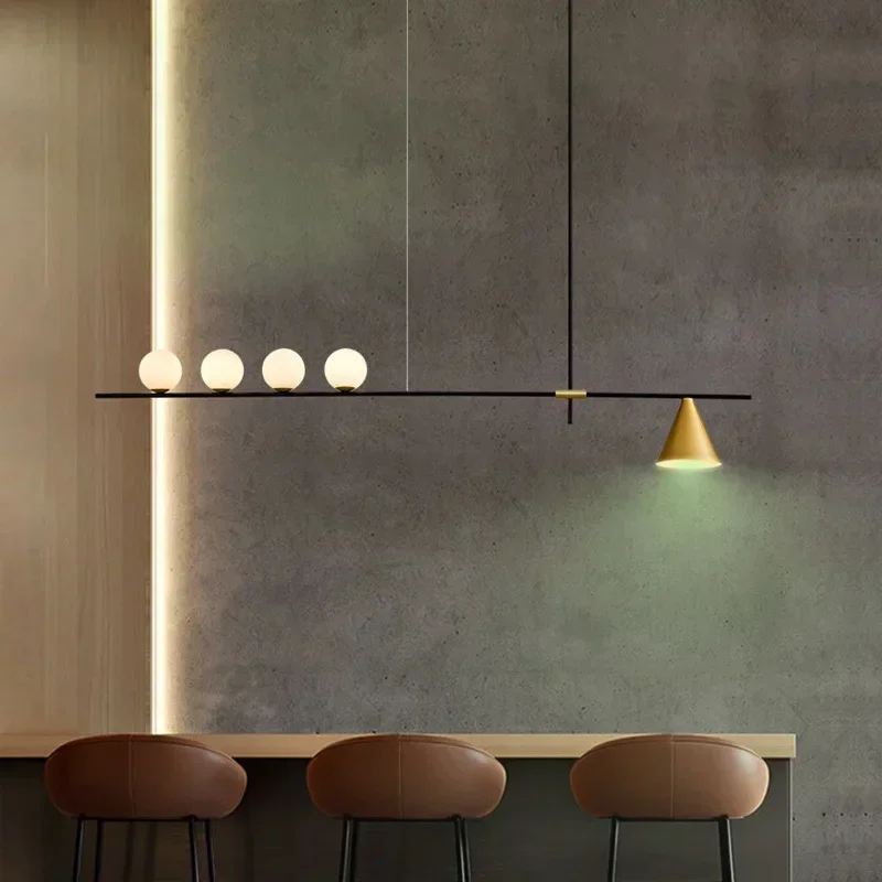 nordic minimalista mais longo lustre iluminacao da sala de jantar cozinha luminarias pingente luzes restaurante lampada pendurada abajur vidro 01