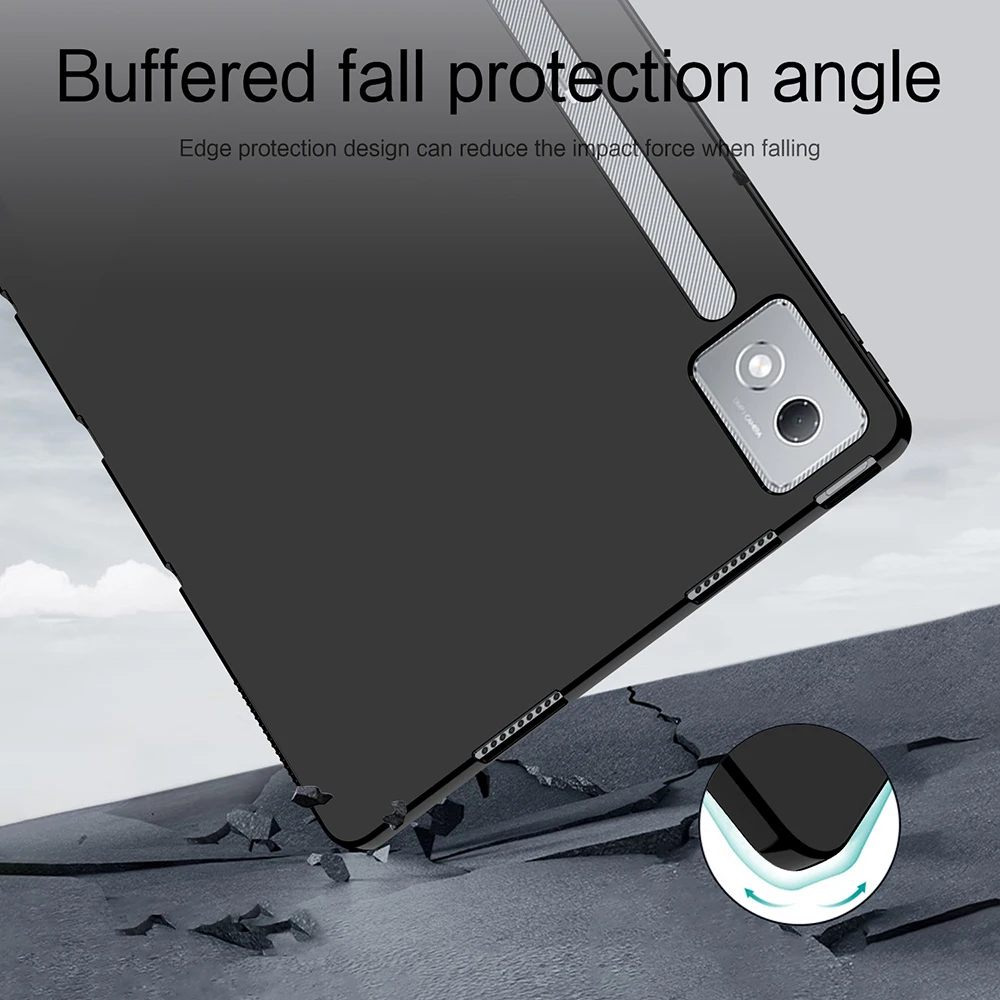 Funda trasera para tableta Lenovo Xiaoxin Pad Pro, carcasa de silicona TPU suave a prueba de golpes, 12,7, 2025, 12,7 pulgadas, TB-375FC