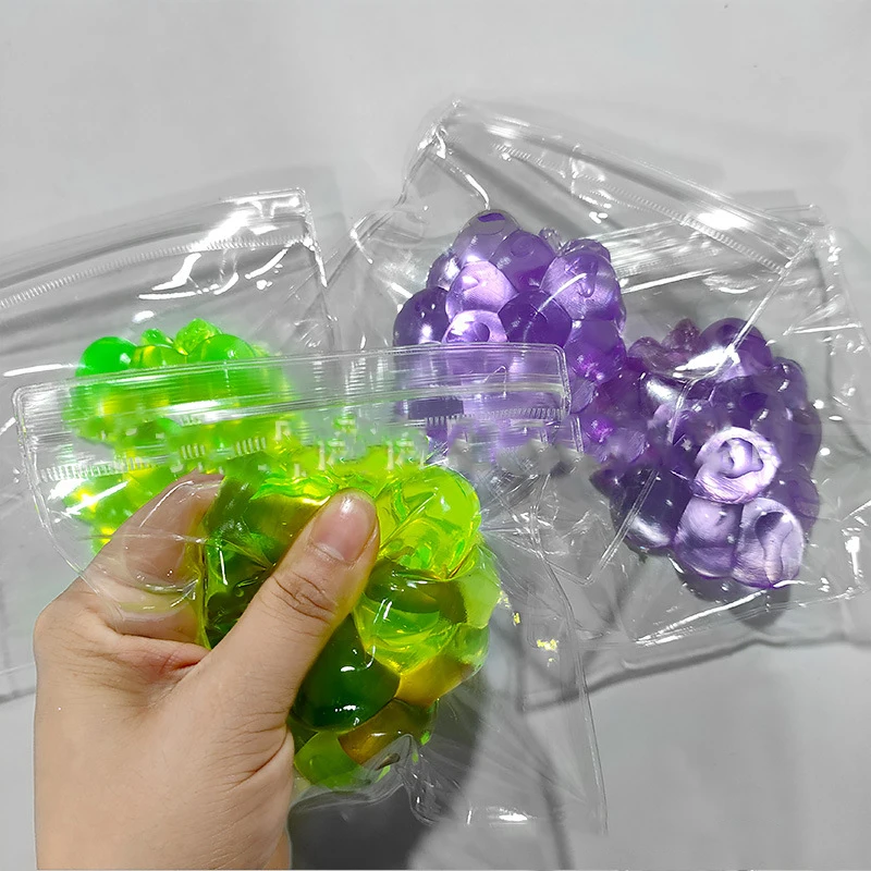 Neue Kristall Trauben Prise Squeeze Spielzeug Simulation Lebensmittel Obst Trauben Dekompression Vent Spielzeug Erwachsene Kinder Stress Relief Sensorischen Spielzeug