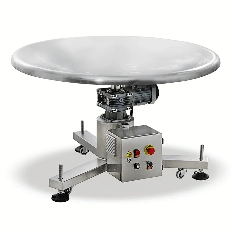 Stainless Steel Electric Motorized Rotating  Bag Collection Machine Rotary Accumulating