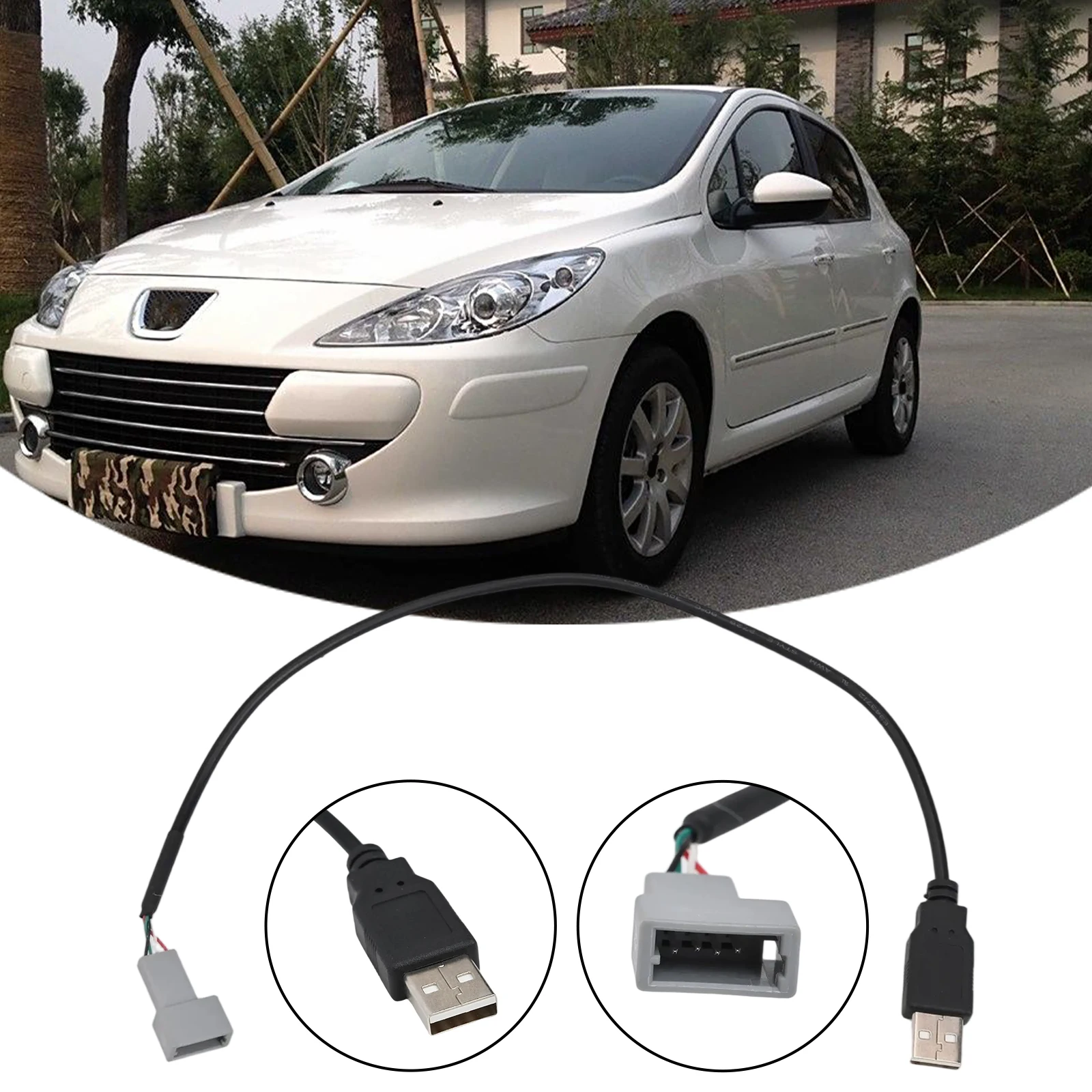 20CM Car USB Connector Female To Male Usb Connector 4 Pin Connector 4 Pin USB Easy Installation Reliable Connection