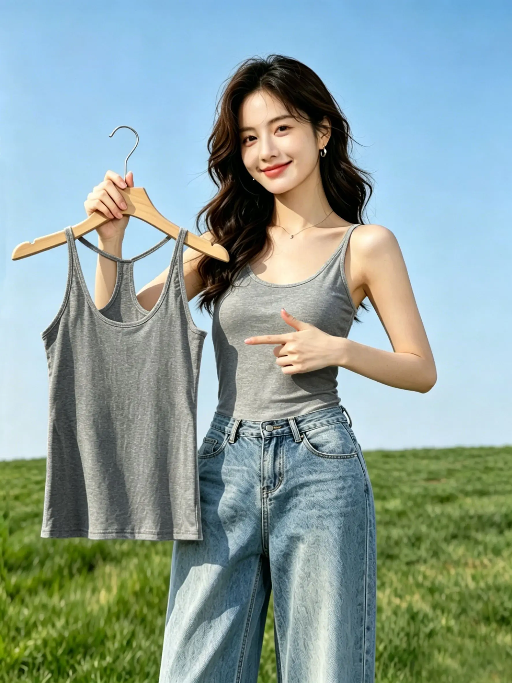 Women's 95 Cotton Workwear Tank Top Sleeveless Summer Slim Fit Inner Wear Strap Vest Big Size Fat MM Outerwear Casual Clothes