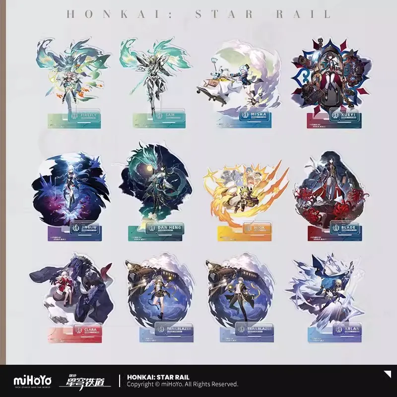 

miHoYo Official Honkai Star Rail Vertical Painting Series Acrylic LiPai XUWUMINGTU Sampo Kafka Pela Silver Wolf Coplay Gifts