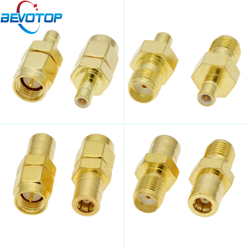 

4pcs/lot SMA to SMB DAB Car Aerial Adapter Antenna RF Connector for DAB+/FM/AM Radio Car Truck Satellite Radio 50 ohm BEVOTOP