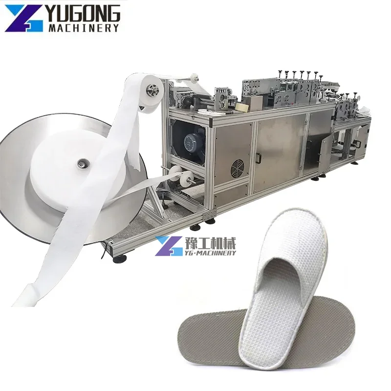 Hotel Fully Automatic High Speed Production Line Disposable Sandals Machine Non Woven Slippers Hotel Slipper Printing Machine