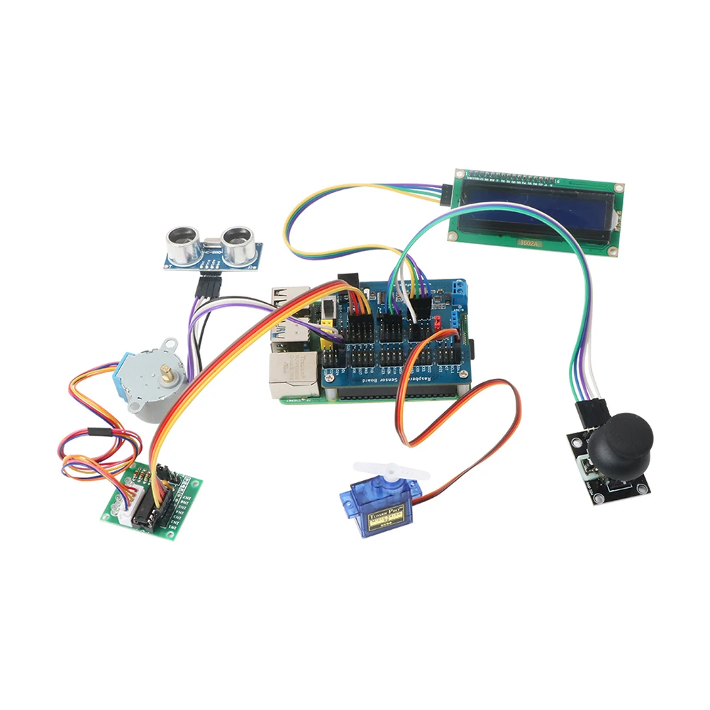 Für Raspberry Pi 4. Generation 4b/3b+sensor I0 Erweiterungsplatine mit Adc/pwm Gpio Erweiterungsplatine I2c Steuerung mit DC