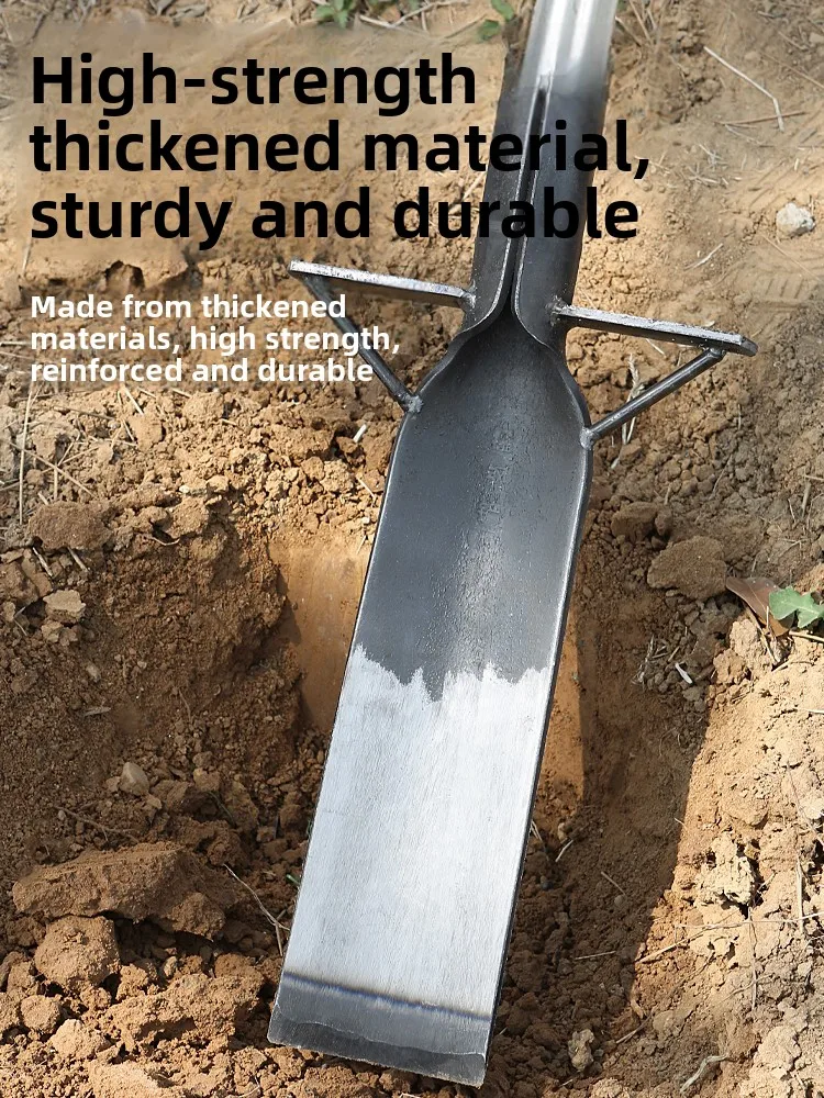 Manganese Steel ovel Lo Yang ovel Tree Digging Soil Digging Root Hole Bamboo Ditch ovel Tool for Gardening And Horticul...