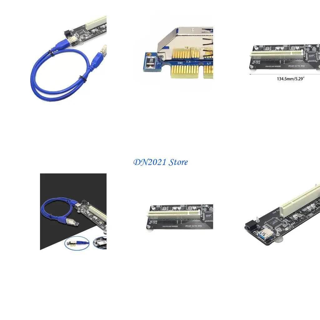 

F3KE PCI-E-Dual PCI Adapter Card PCI-E 1 × Compatible 1x4x8 × 16x преобразователь адаптера