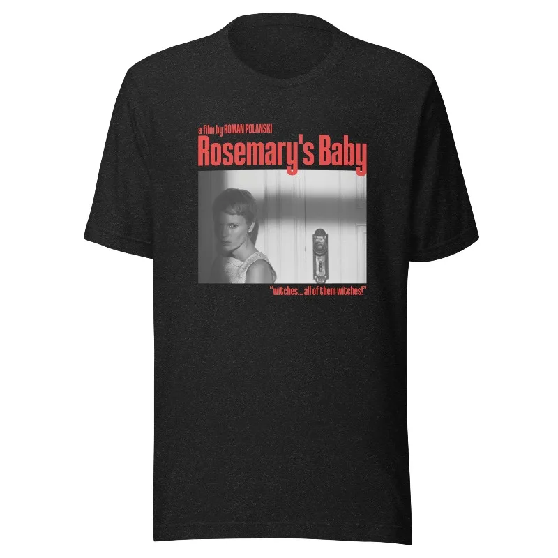 Camiseta de Rosemary's Baby, camiseta estética, camiseta de culto cinematográfico, Roman Polanski, culto cinematográfico, camiseta de Halloween, Mia Farrow