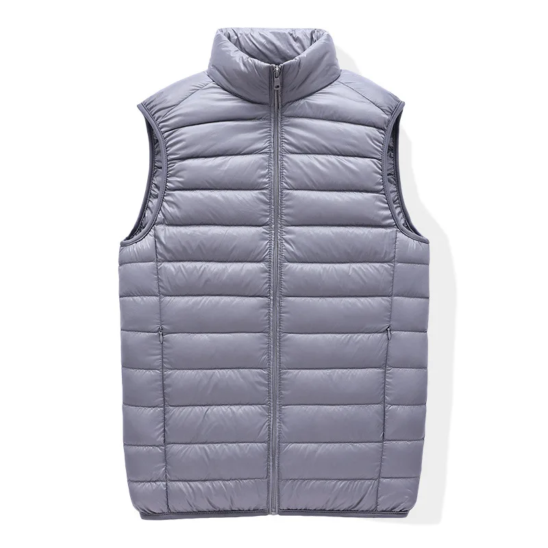 Men's Sleeveless Puffer Jacket 2023 New Autumn Spring Lightweight Water-Resistant Packable Men Down Vest Coat