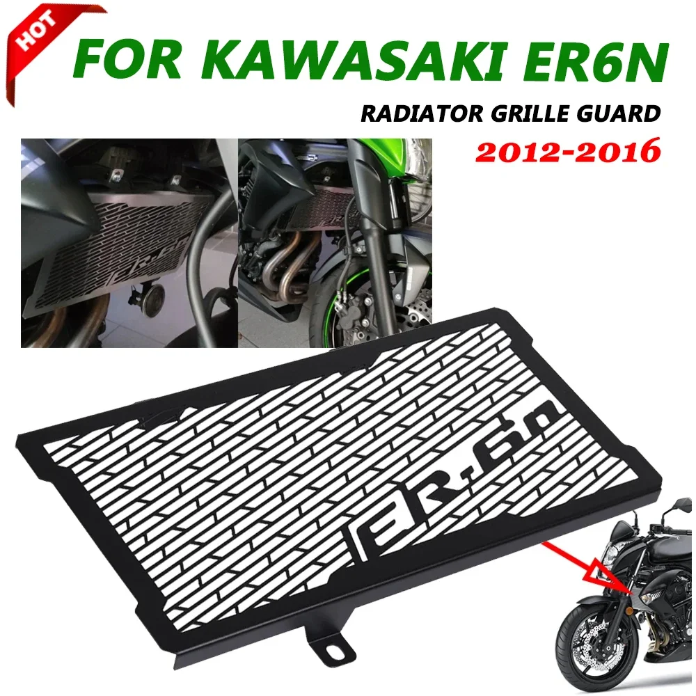 

Motorcycle Radiator Grille Guard Protector Grill Cover For Kawasaki ER6N ER-6N 2006 2007 2012 2013 2014 2015 2016 Accessories
